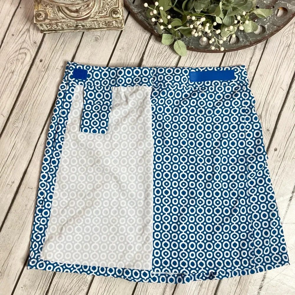 Ripskirt Hawaii Navy Circle Print Mini Skirt